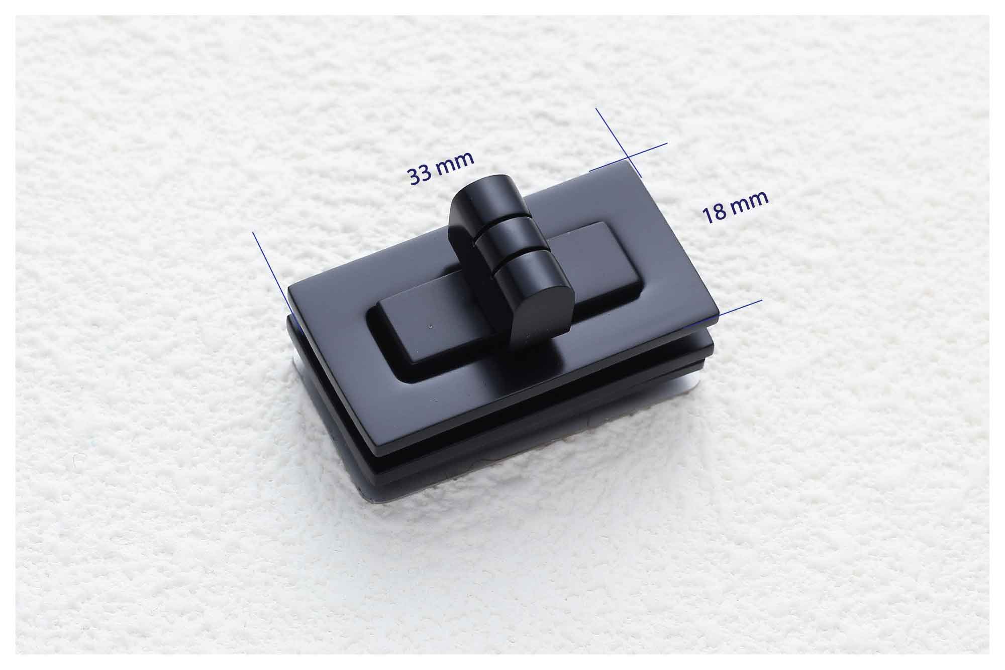 Molded Lock Rectangle Black Rectangle Turn Lock – Made on Jupiter
