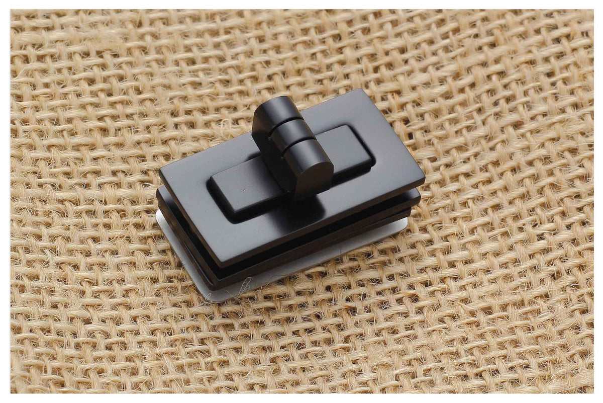 Molded Lock Rectangle Black Rectangle Turn Lock – Made on Jupiter