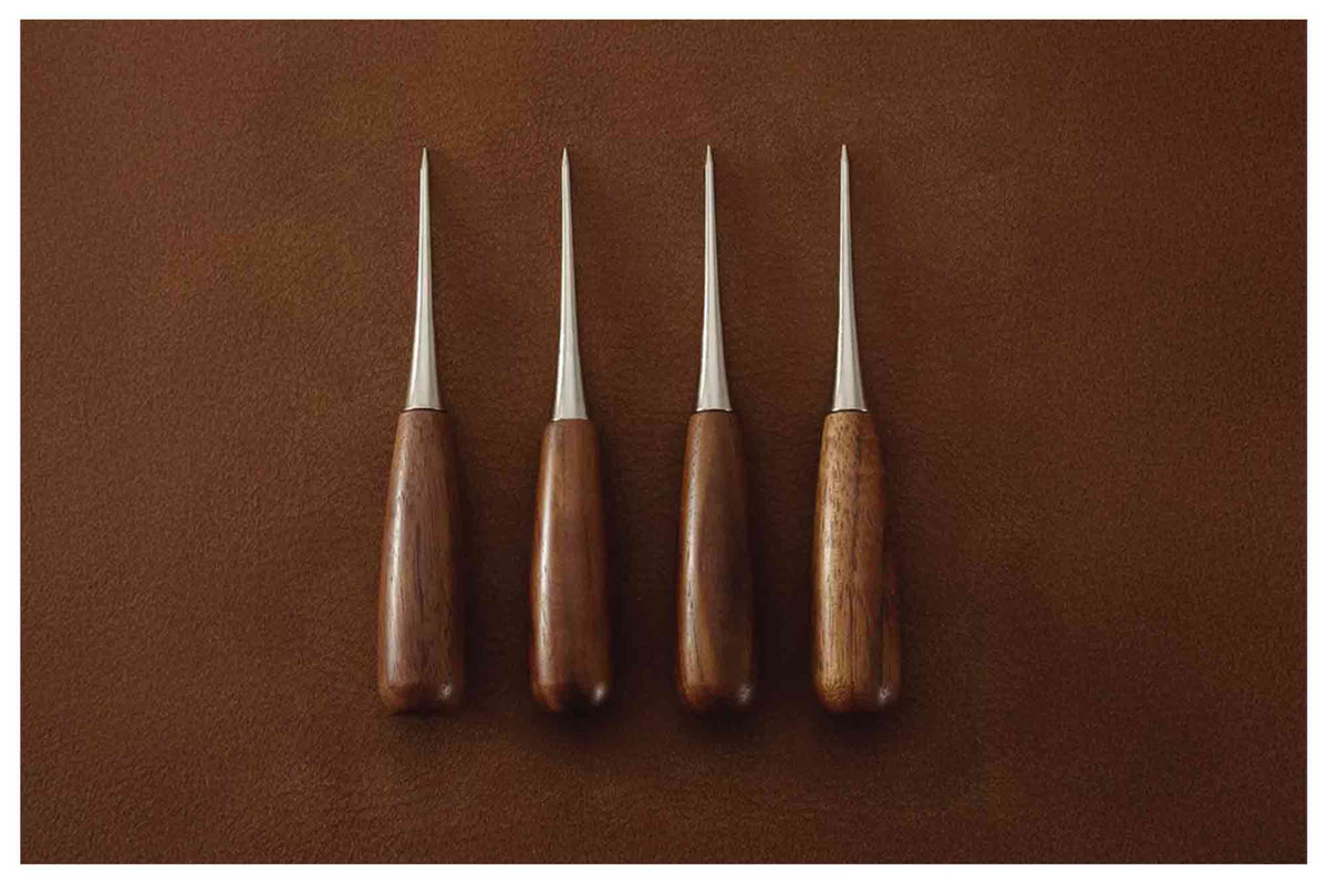 Black Walnut Wood Handle Stitching Awl