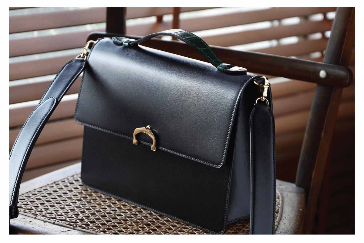 Black Boite Leather