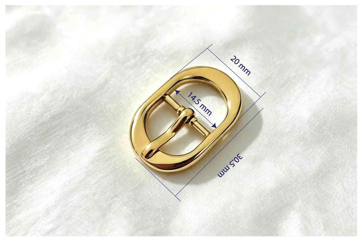 Classic Oval Single Prong Belt Buckle