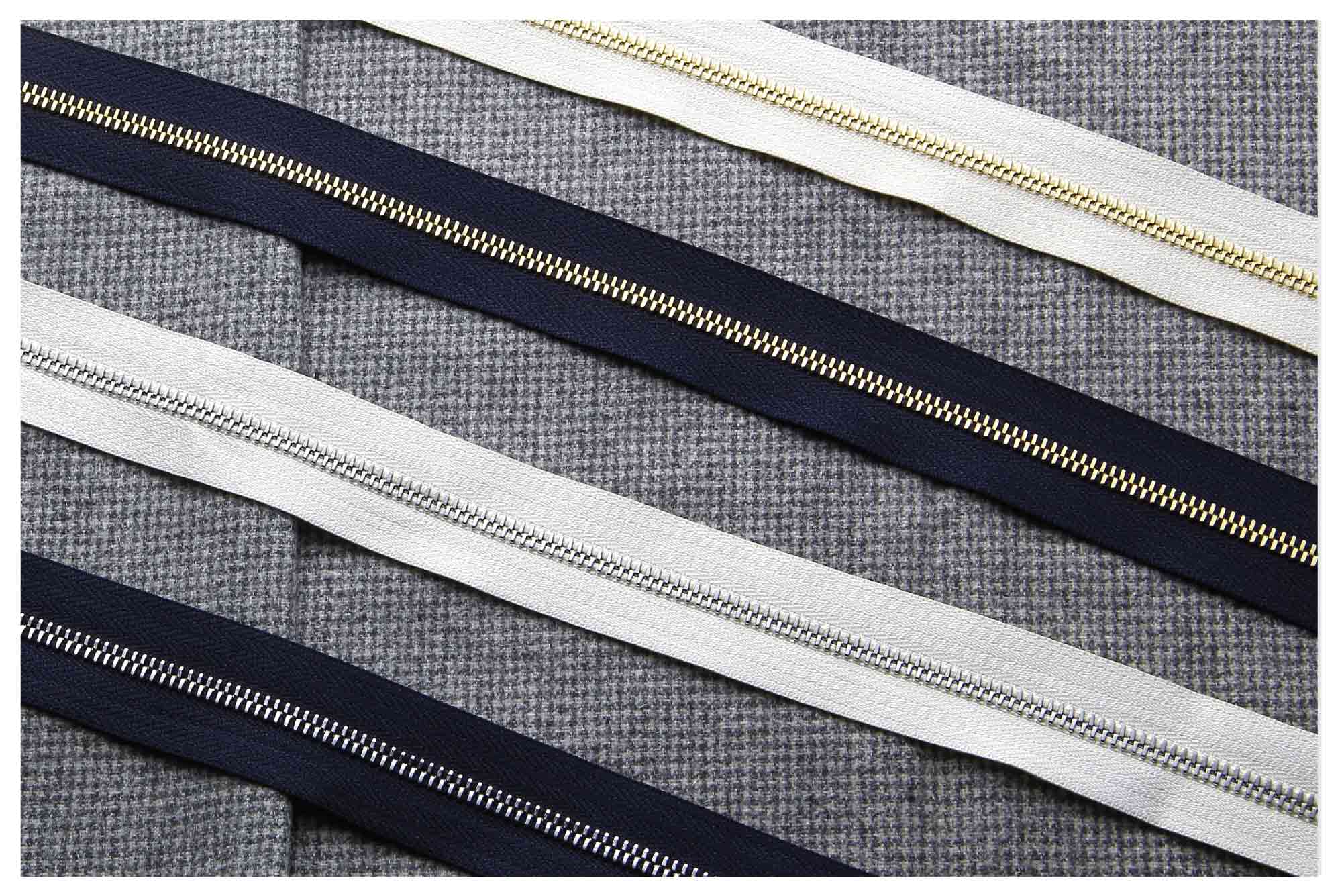 Italian Made Zipper Tape - White – Made on Jupiter