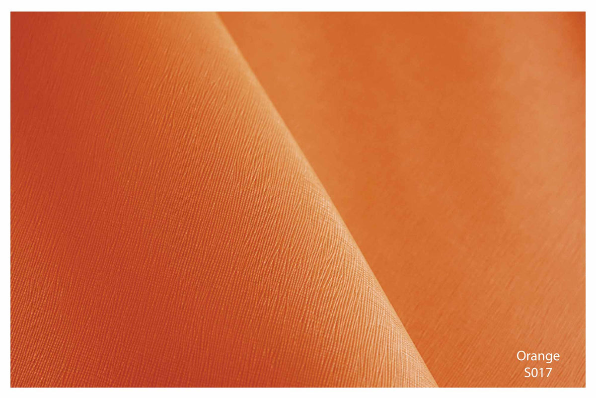 Orange Saffiano Leather
