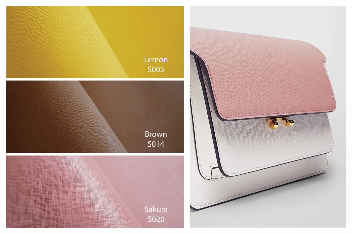 Pink Saffiano Leather