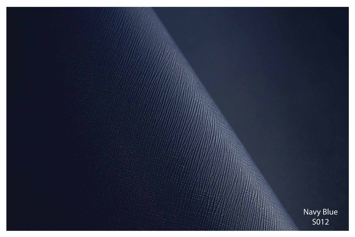Navy Blue Saffiano Leather