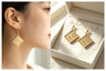 Square Bezel Earring