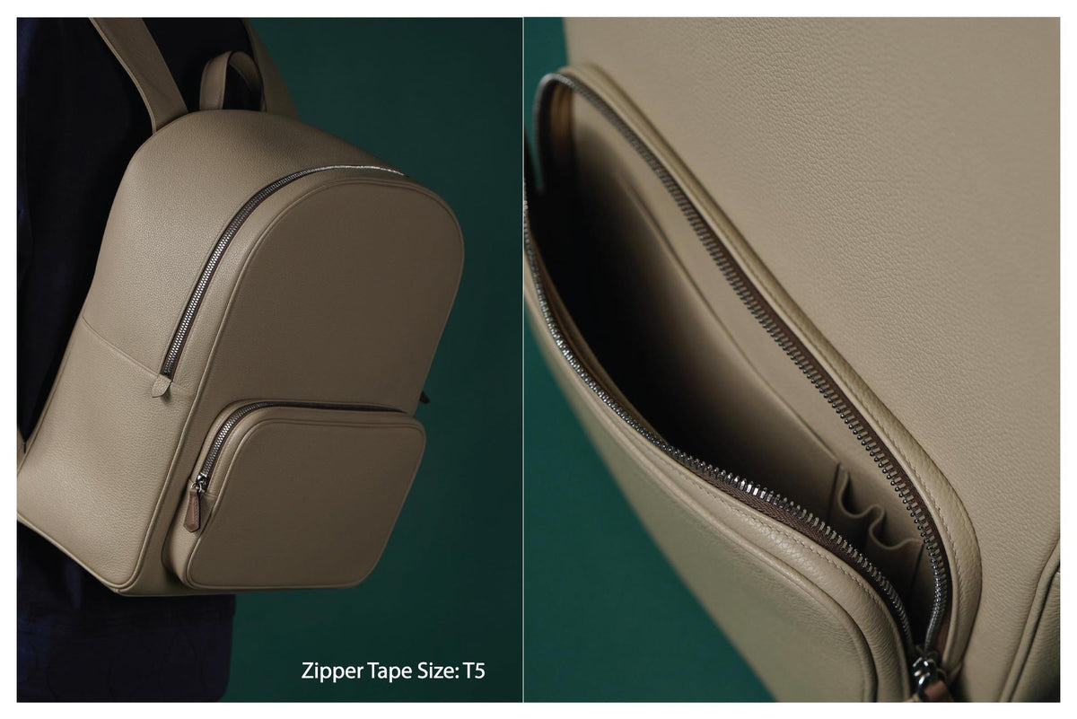Italian Made Zipper Tape - Etoupe