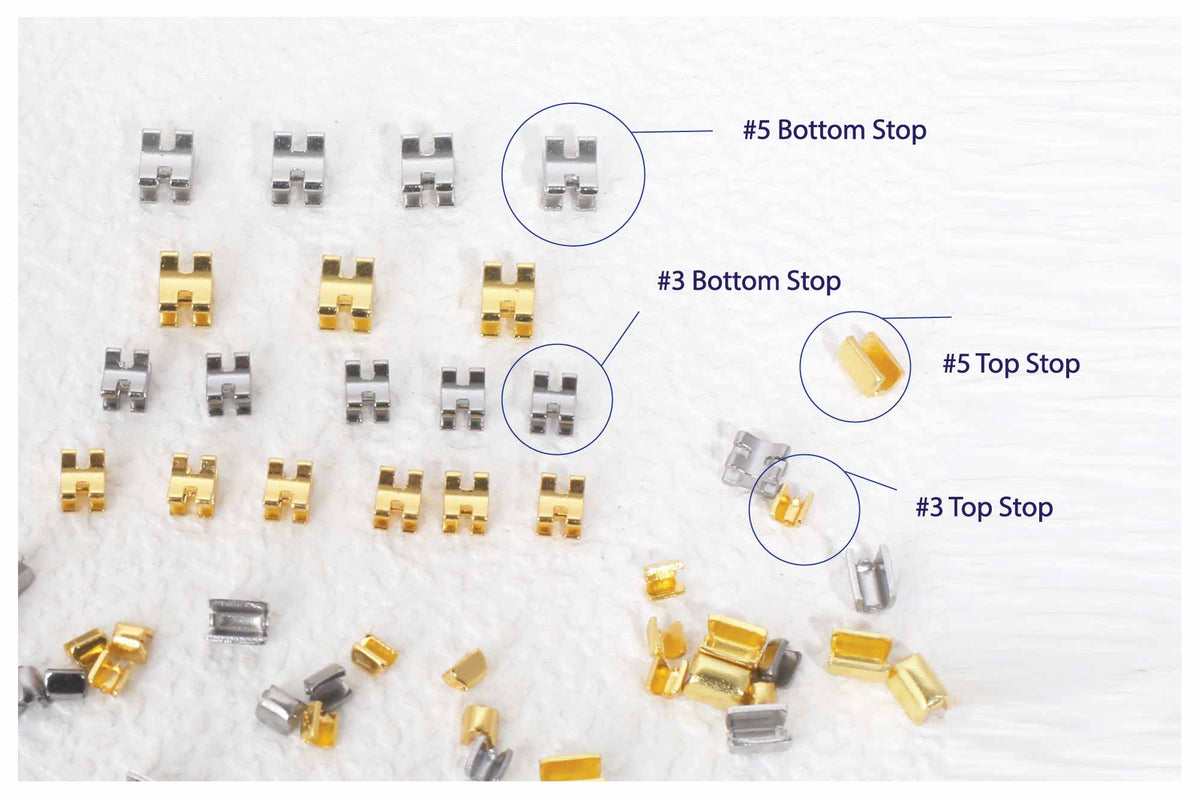 Zipper Top & Bottom Stops