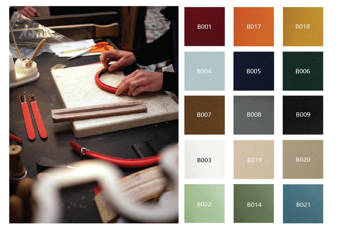 Boite Leather Sample Card