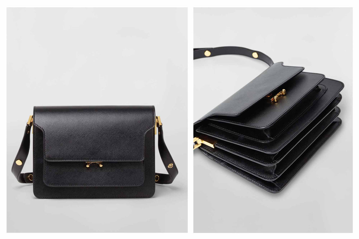 Black Saffiano Leather