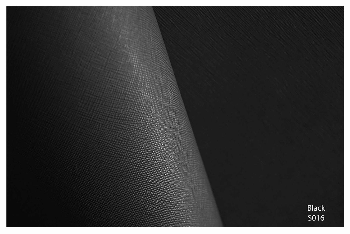 Black Saffiano Leather