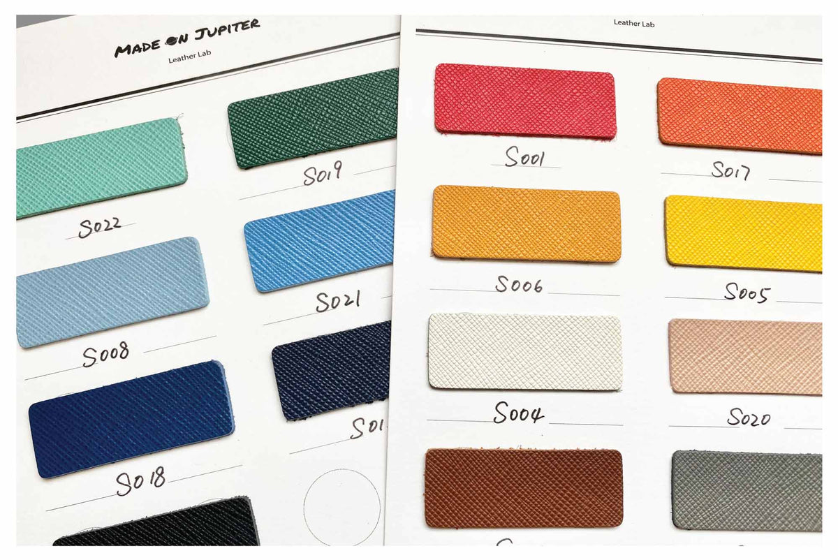 Saffiano Leather Sample Card