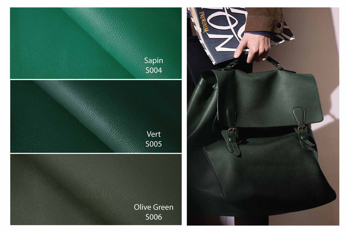 Sapin Green French Alran Sully Leather