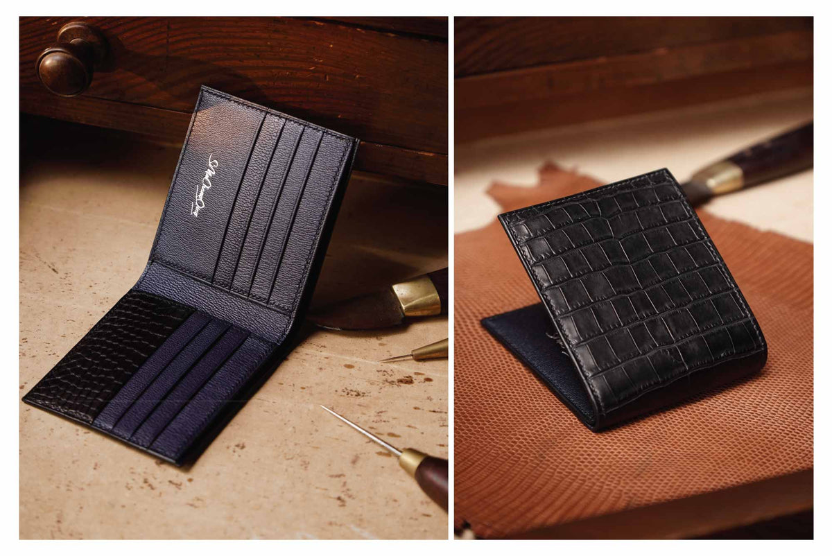 Black French Alran Sully Leather