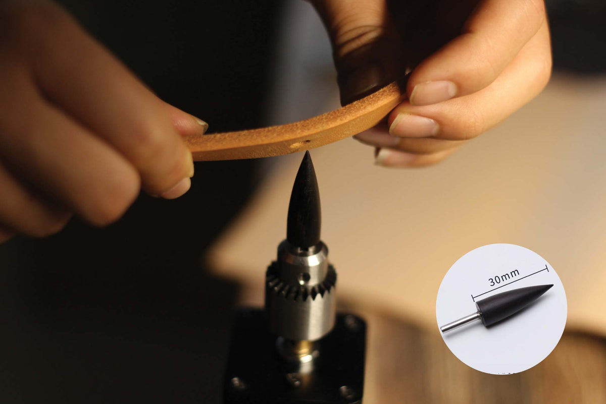 Vegetable Tanned Leather Burnishing Machine Kit